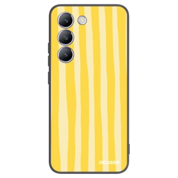 Picasee husă neagră din silicon pentru Vivo V40 SE 5G - Lines lemon