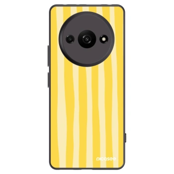 Picasee husă neagră din silicon pentru Xiaomi Redmi A3 - Lines lemon