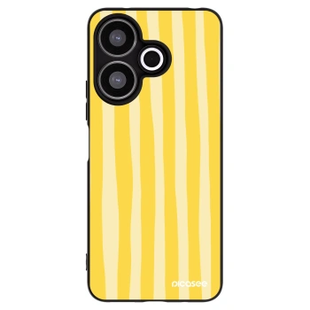 Picasee husă neagră din silicon pentru Xiaomi Redmi 13 4G - Lines lemon