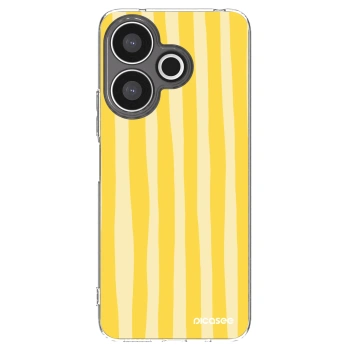 Picasee husă transparentă din silicon pentru Xiaomi Redmi 13 4G - Lines lemon