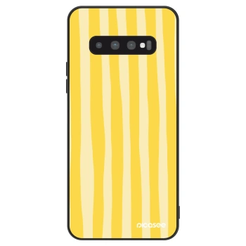 Husă pentru Samsung Galaxy S10 Plus G975 - Lines lemon