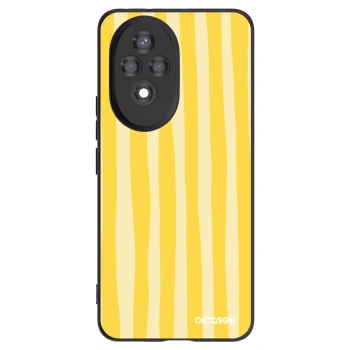 Picasee husă neagră din silicon pentru Honor 200 5G - Lines lemon