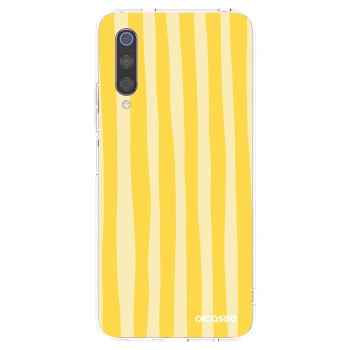 Picasee husă transparentă din silicon pentru Xiaomi Mi 9 - Lines lemon