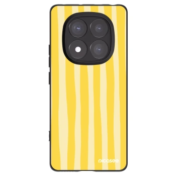 Picasee husă neagră din silicon pentru Xiaomi Redmi Note 14 Pro+ 5G - Lines lemon