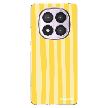 Picasee husă transparentă din silicon pentru Xiaomi Redmi Note 14 Pro 5G - Lines lemon