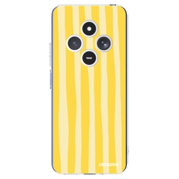 Picasee husă transparentă din silicon pentru Xiaomi Redmi 14C - Lines lemon