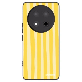 Picasee husă neagră din silicon pentru Honor Magic7 Lite 5G - Lines lemon
