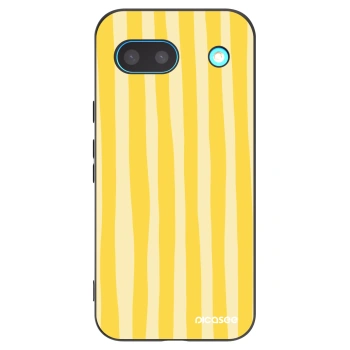 Picasee husă neagră din silicon pentru Google Pixel 8 - Lines lemon