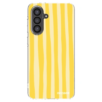 Picasee husă transparentă din silicon pentru Samsung Galaxy A36 5G - Lines lemon