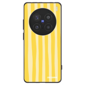 Picasee husă neagră din silicon pentru Vivo X200 Pro - Lines lemon