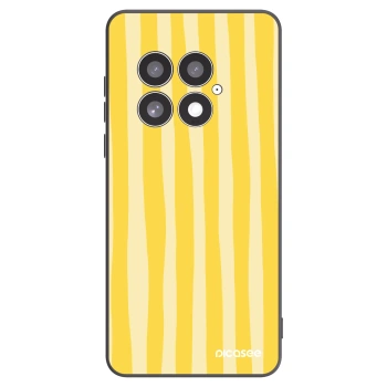 Picasee husă neagră din silicon pentru OnePlus 13 5G - Lines lemon