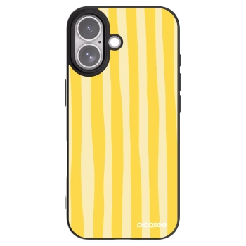 Picasee husă neagră din silicon pentru Apple iPhone 17 - Lines lemon