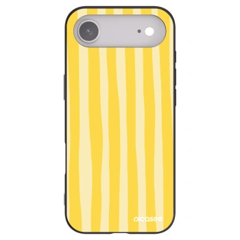 Picasee husă neagră din silicon pentru Apple iPhone Air - Lines lemon