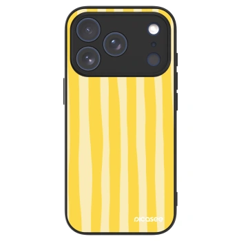 Picasee ULTIMATE CASE MagSafe pentru Apple iPhone 17 Pro - Lines lemon