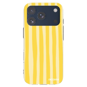 Picasee husă transparentă din silicon pentru Apple iPhone 17 Pro - Lines lemon