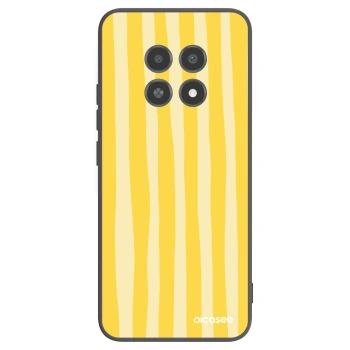 Picasee husă neagră din silicon pentru Realme 12X - Lines lemon