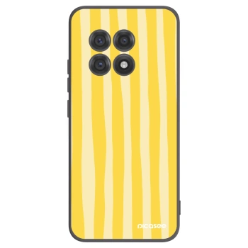 Picasee husă neagră din silicon pentru OnePlus 13R 5G - Lines lemon