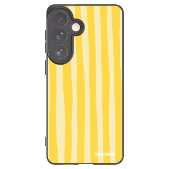 Picasee husă neagră din silicon pentru Samsung Galaxy S26+ - Lines lemon