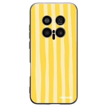 Picasee husă neagră din silicon pentru Honor Magic8 Pro 5G - Lines lemon