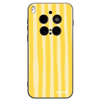 Picasee husă neagră din silicon pentru Vivo X300 Pro - Lines lemon