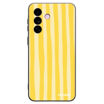 Picasee husă neagră din silicon pentru Samsung Galaxy A57 5G - Lines lemon