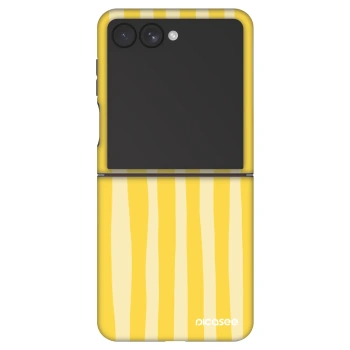 Picasee Fashion Case pentru Samsung Galaxy Z Flip7 5G - Lines lemon