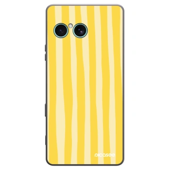 Picasee husă neagră din silicon pentru Sony Xperia 10 VII - Lines lemon