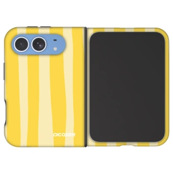 Husă pentru Apple iPhone Duo - Lines lemon