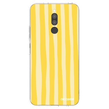 Picasee husă transparentă din silicon pentru Xiaomi Redmi 8 - Lines lemon