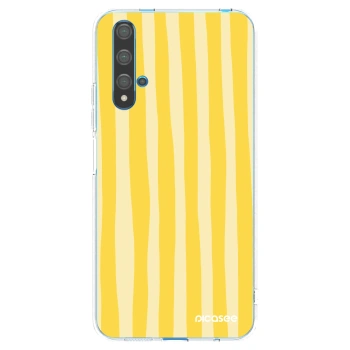 Picasee husă transparentă din silicon pentru Huawei Nova 5T - Lines lemon