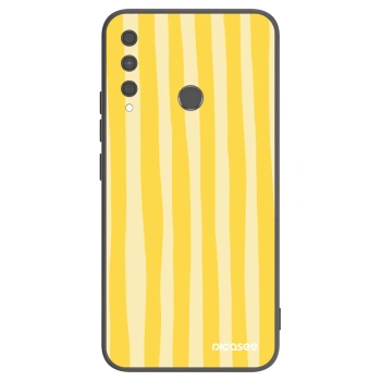 Husă pentru Huawei P40 Lite E - Lines lemon