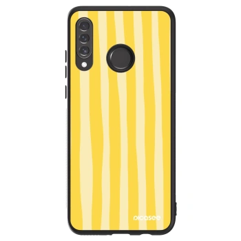 Picasee ULTIMATE CASE pentru Huawei P30 Lite - Lines lemon