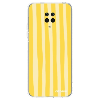 Picasee husă transparentă din silicon pentru Xiaomi Redmi Note 9S - Lines lemon