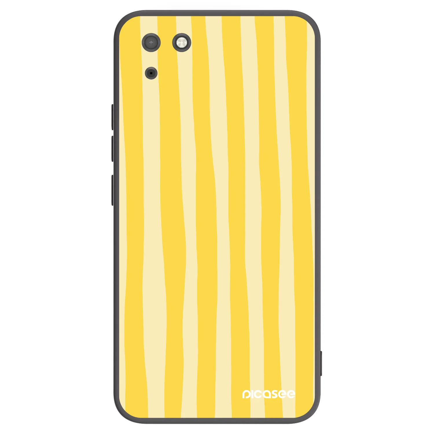 Picasee husă neagră din silicon pentru Huawei Y5P - Lines lemon