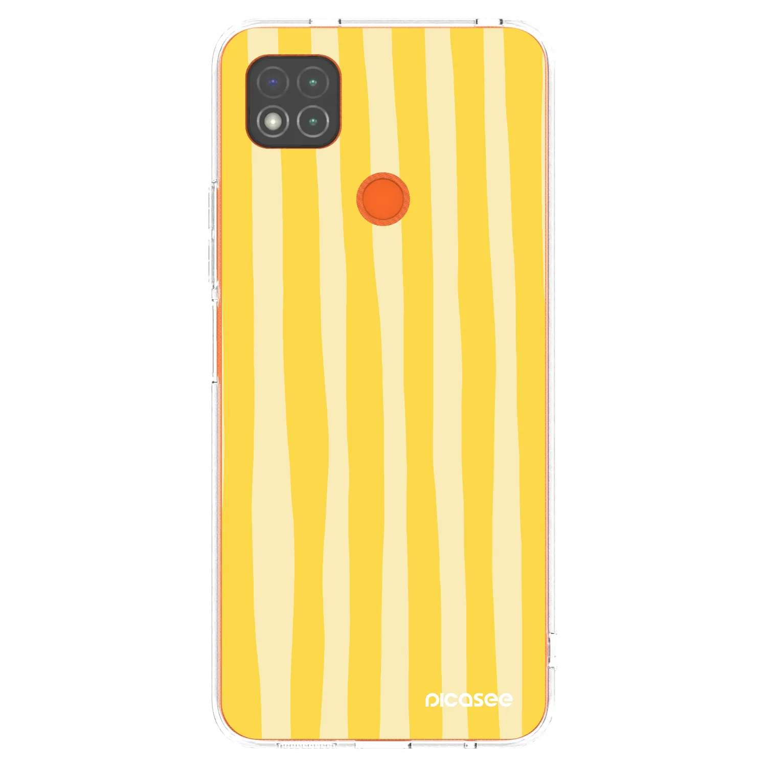 Picasee husă transparentă din silicon pentru Xiaomi Redmi 9C - Lines lemon