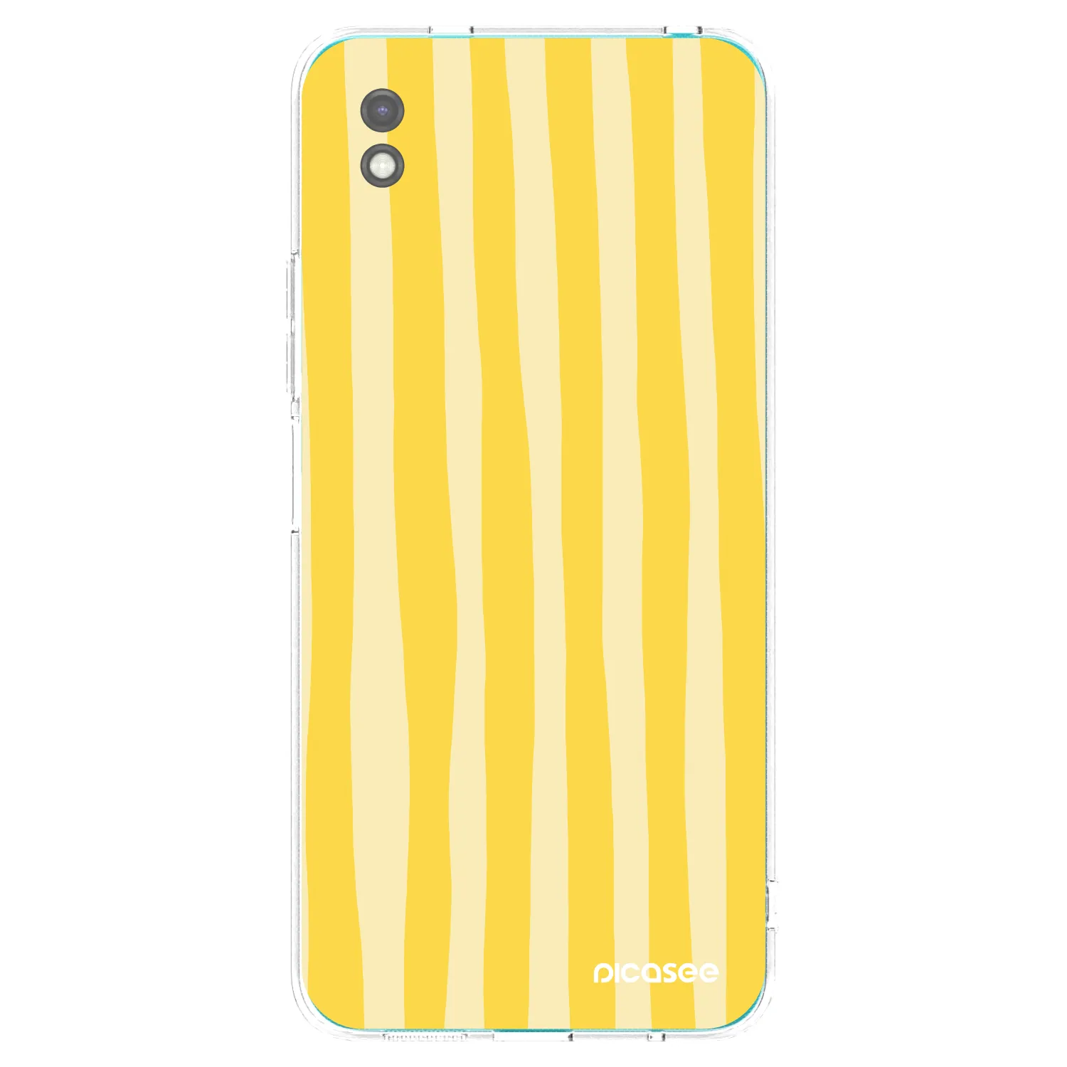 Picasee husă neagră din silicon pentru Xiaomi Redmi 9A - Lines lemon