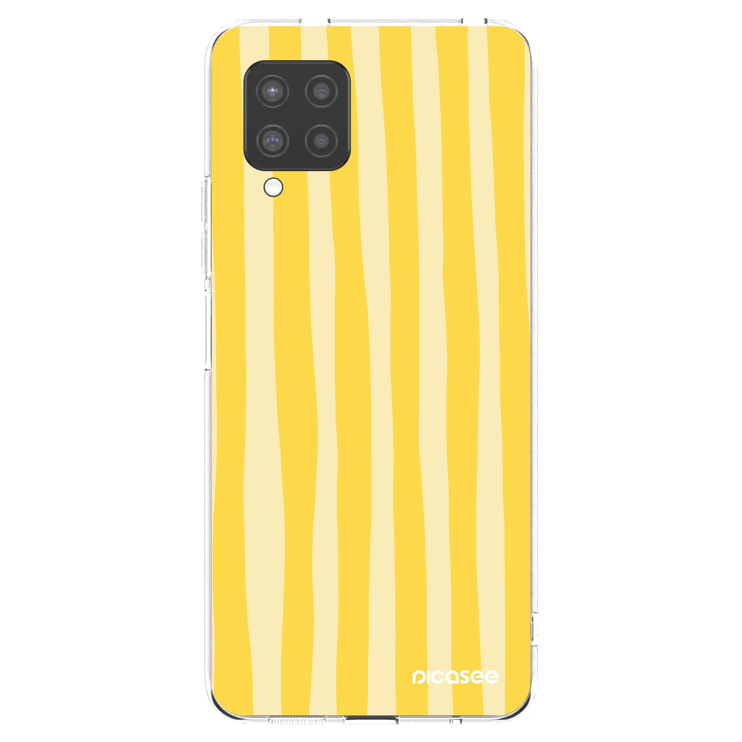 Picasee husă transparentă din silicon pentru Samsung Galaxy A42 A426B - Lines lemon