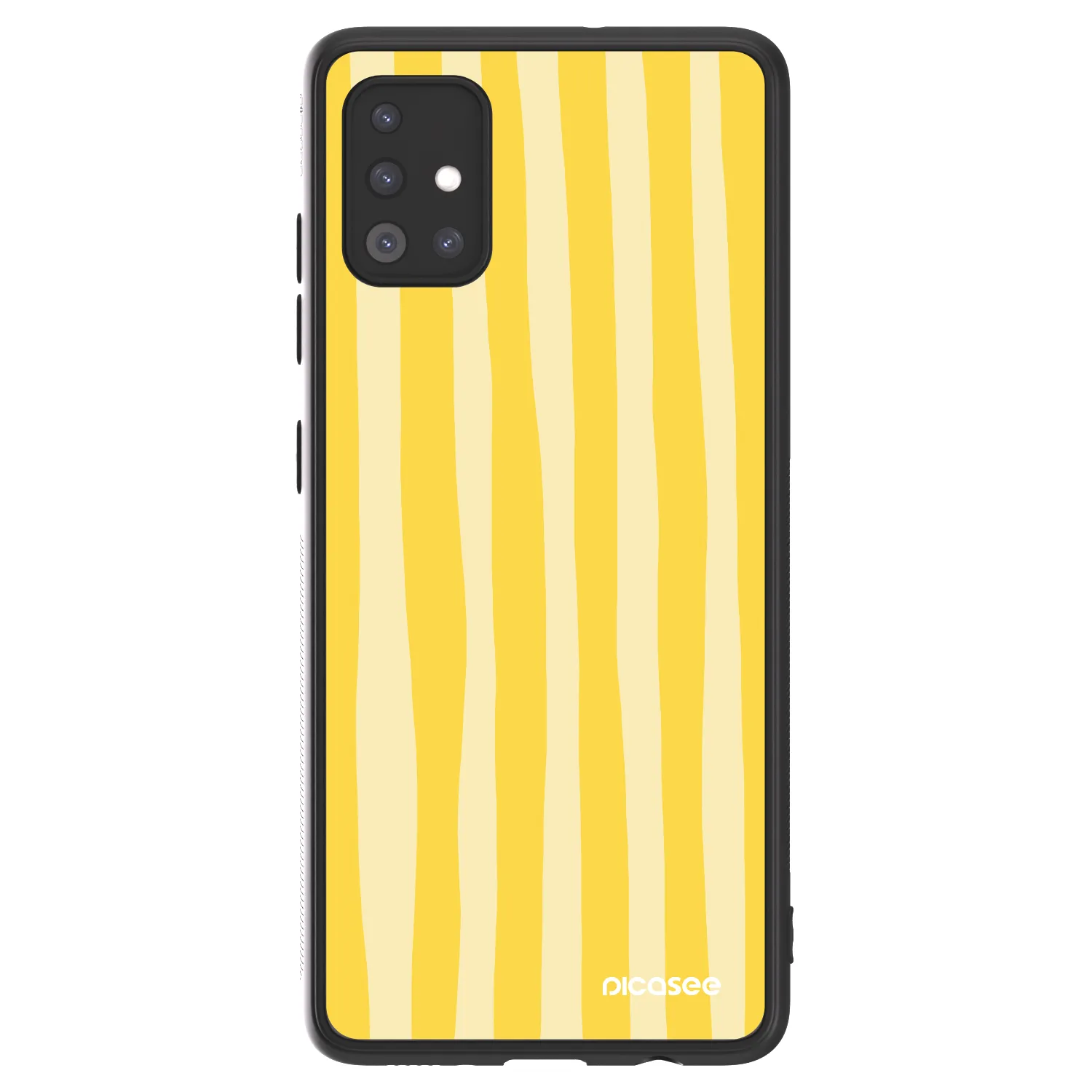 Picasee ULTIMATE CASE pentru Samsung Galaxy A51 A515F - Lines lemon