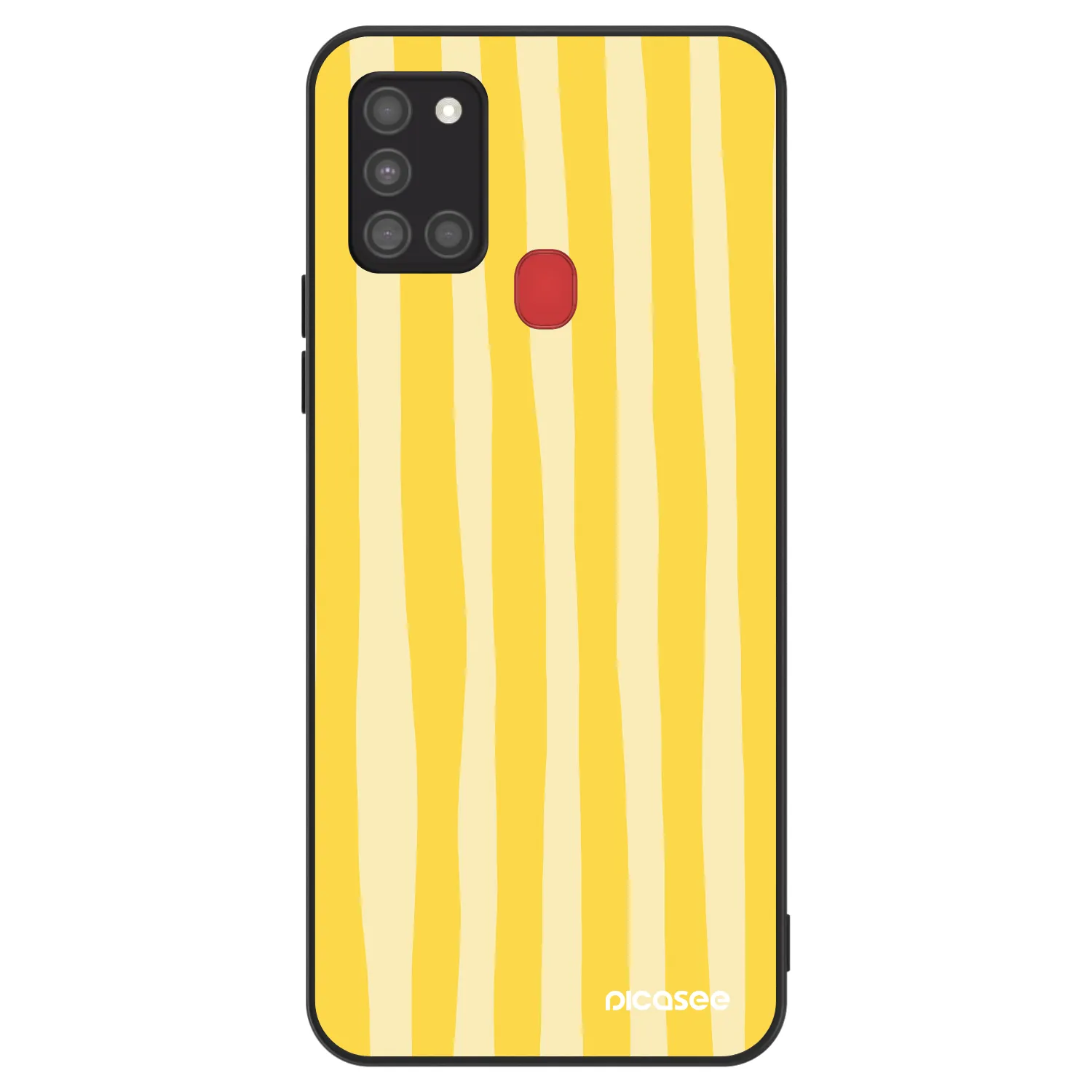 Picasee ULTIMATE CASE pentru Samsung Galaxy A21s - Lines lemon