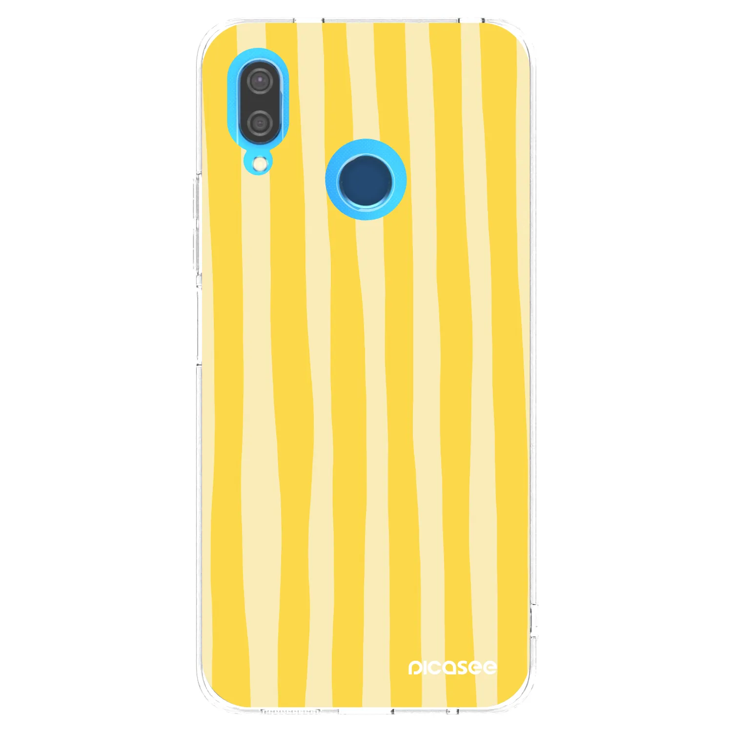 Picasee husă transparentă din silicon pentru Huawei P20 Lite - Lines lemon