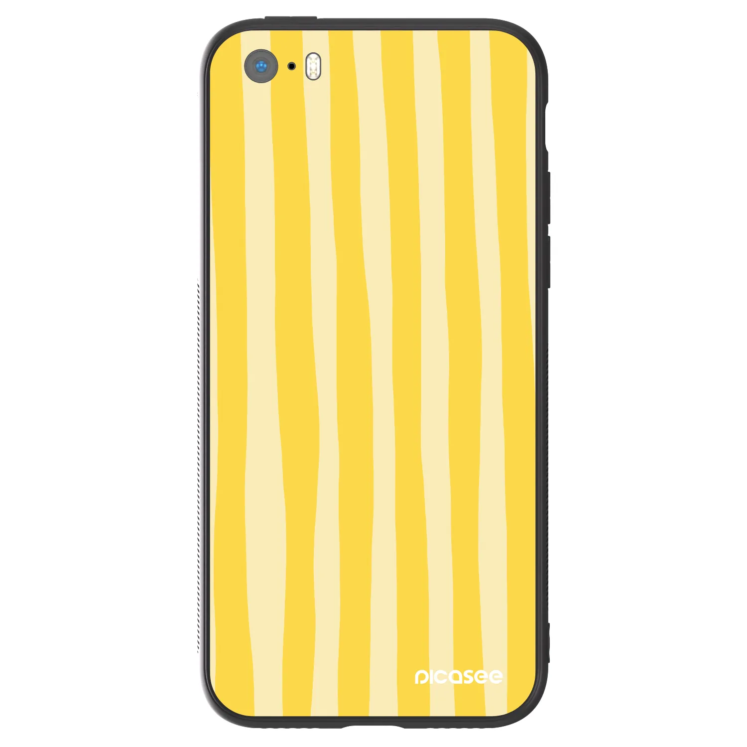 Picasee ULTIMATE CASE pentru Apple iPhone 5/5S/SE - Lines lemon