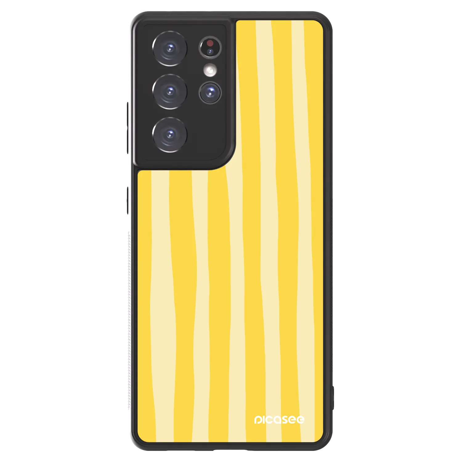 Picasee ULTIMATE CASE pentru Samsung Galaxy S21 Ultra 5G G998B - Lines lemon