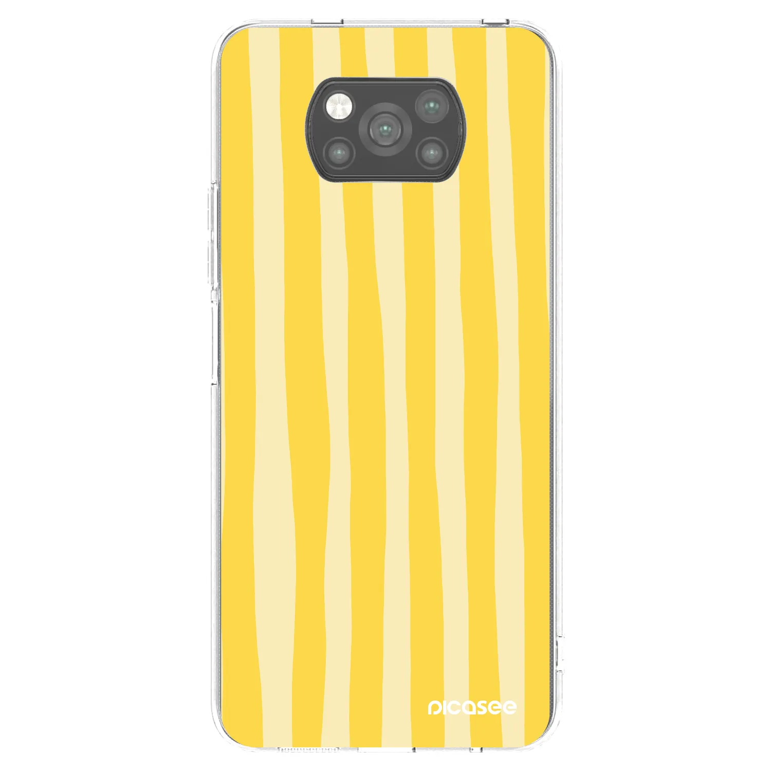 Picasee husă neagră din silicon pentru Xiaomi Poco X3 Pro - Lines lemon