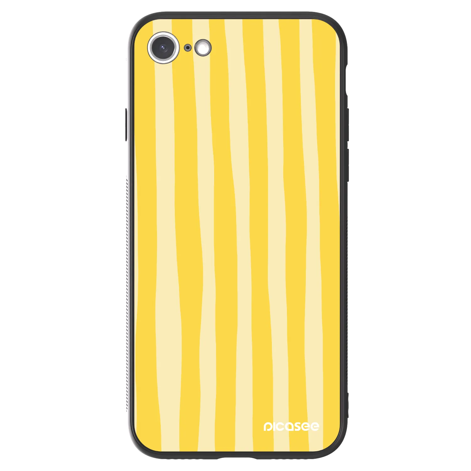 Picasee ULTIMATE CASE pentru Apple iPhone SE 2020 - Lines lemon