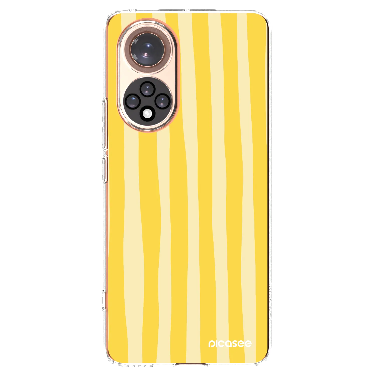 Picasee husă transparentă din silicon pentru Honor 50 5G - Lines lemon