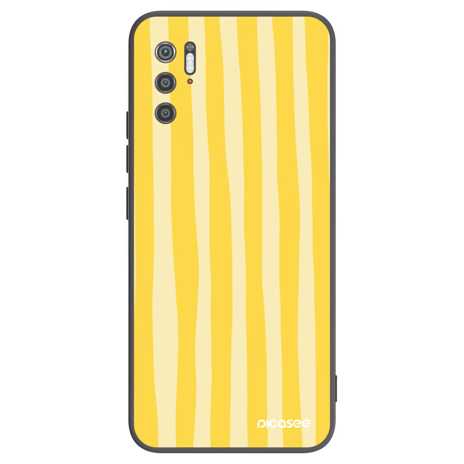 Picasee husă neagră din silicon pentru Xiaomi Poco M3 Pro 5G - Lines lemon