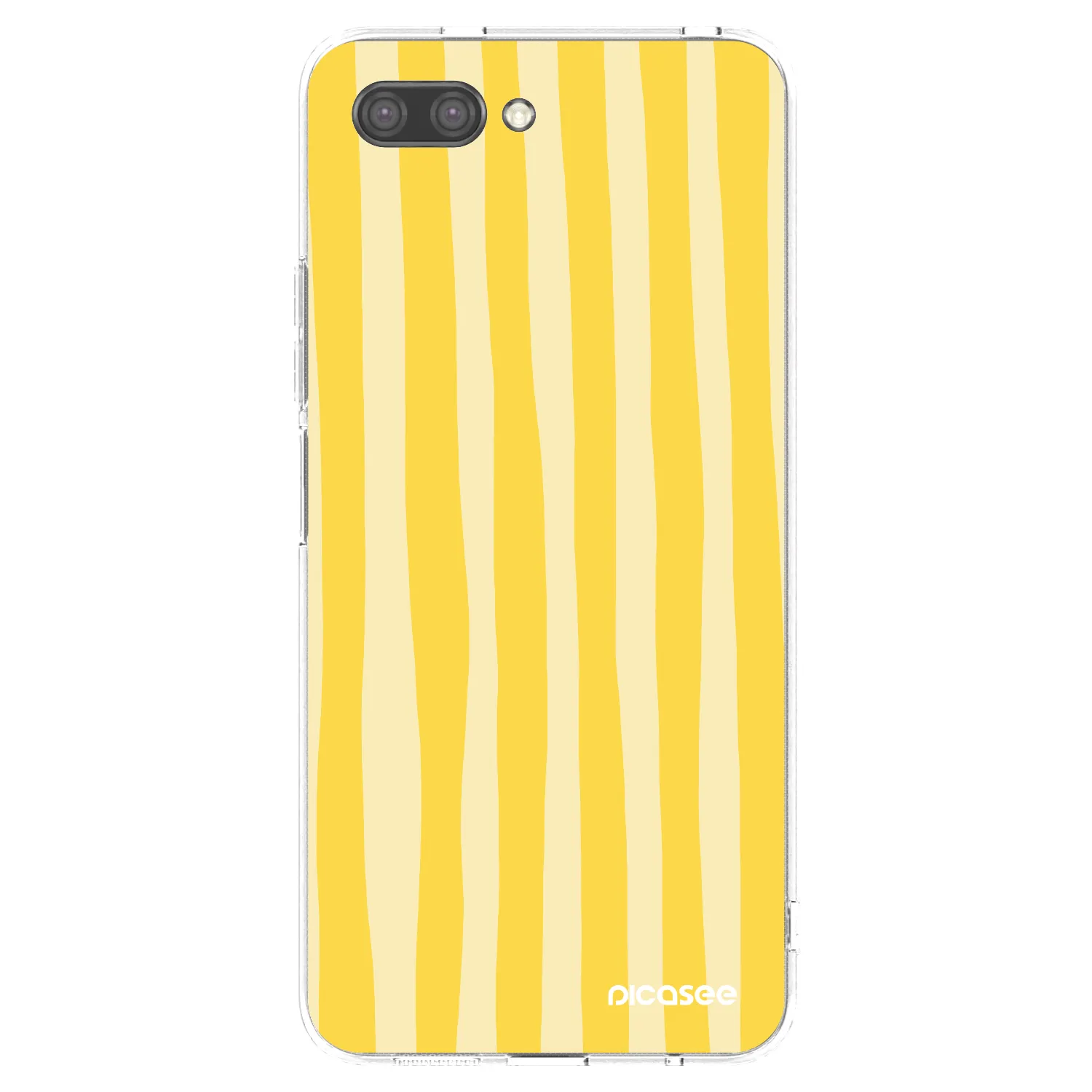Picasee husă transparentă din silicon pentru Honor 10 - Lines lemon