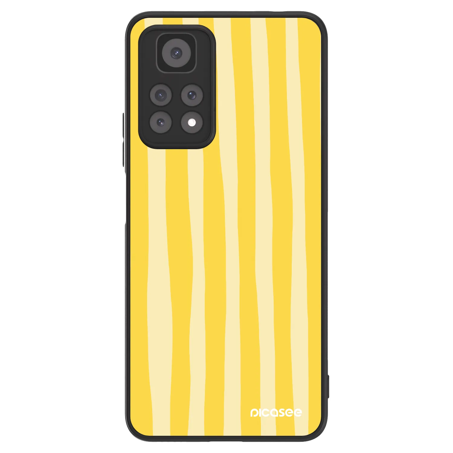 Picasee ULTIMATE CASE pentru Xiaomi Redmi Note 11 Pro 5G - Lines lemon