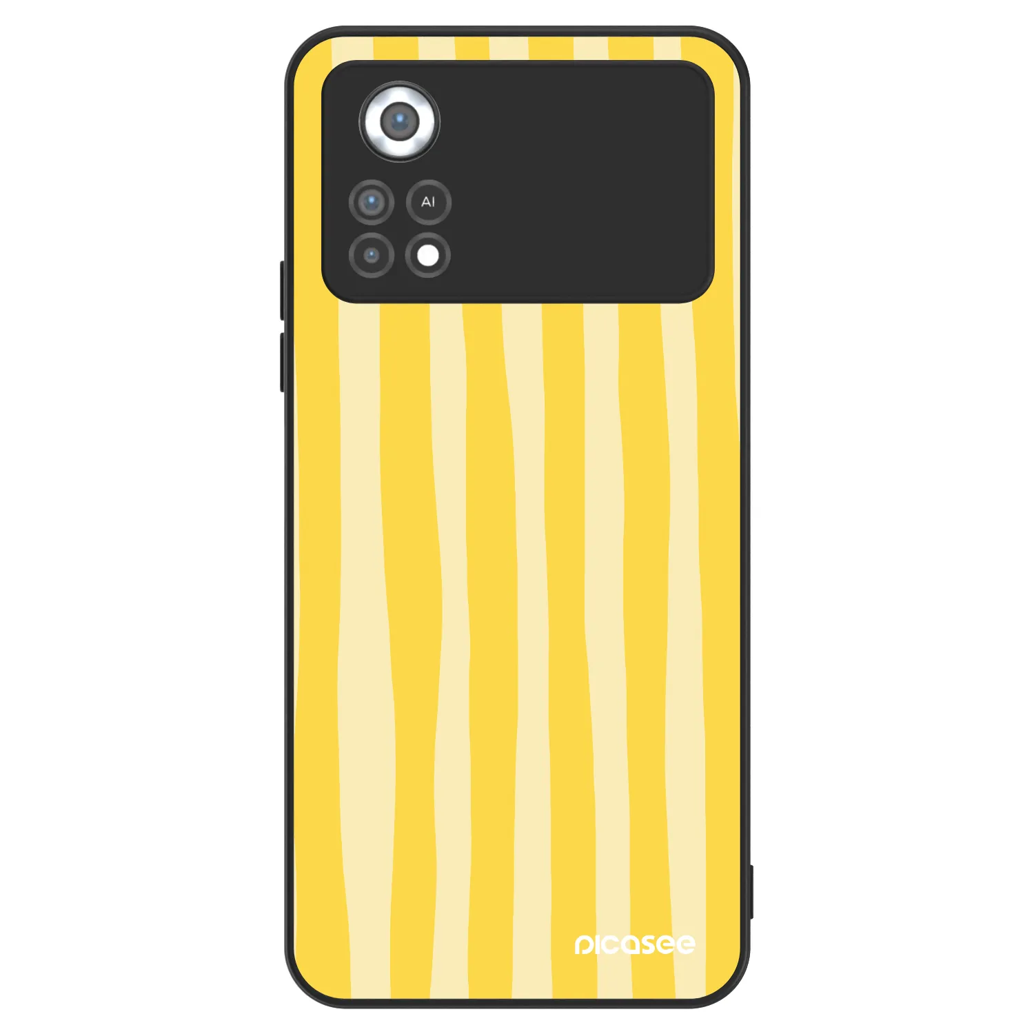 Picasee ULTIMATE CASE pentru Xiaomi Poco X4 Pro 5G - Lines lemon