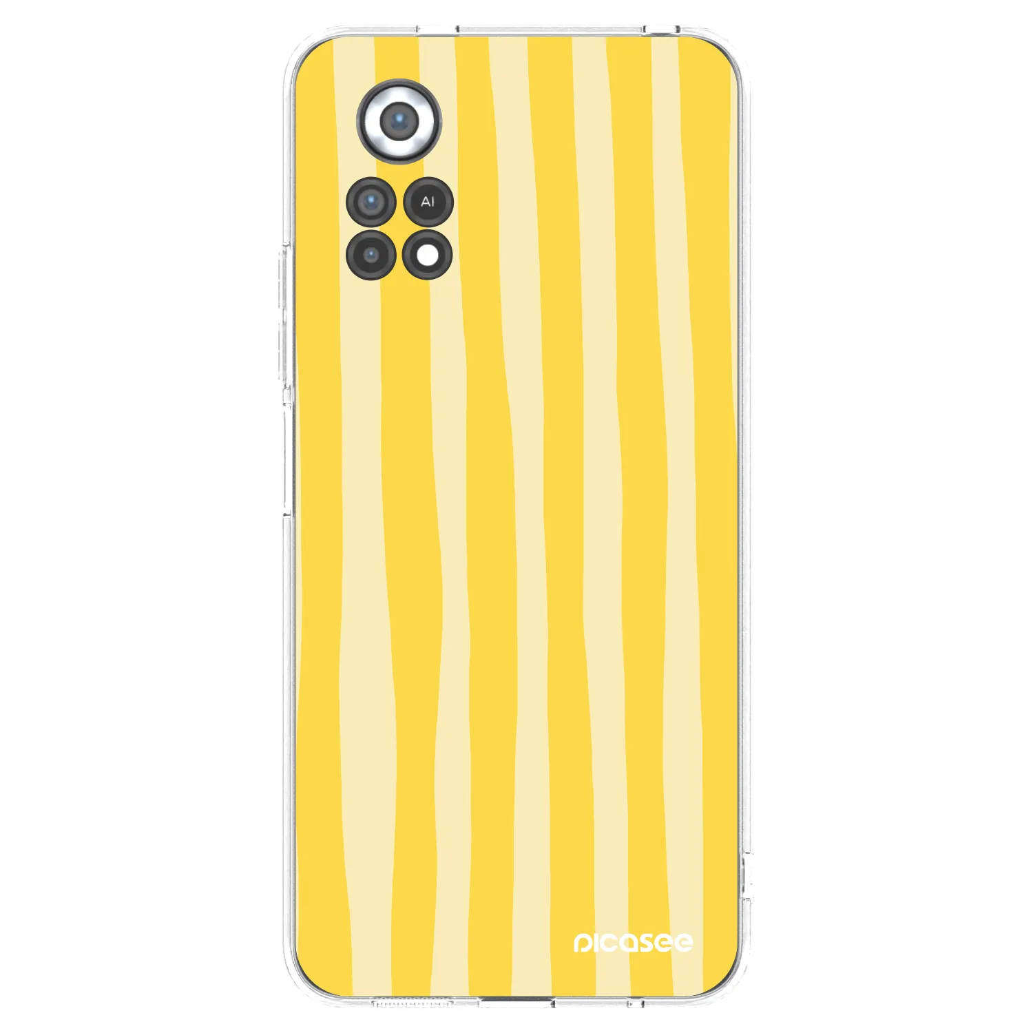 Picasee husă transparentă din silicon pentru Xiaomi Poco X4 Pro 5G - Lines lemon